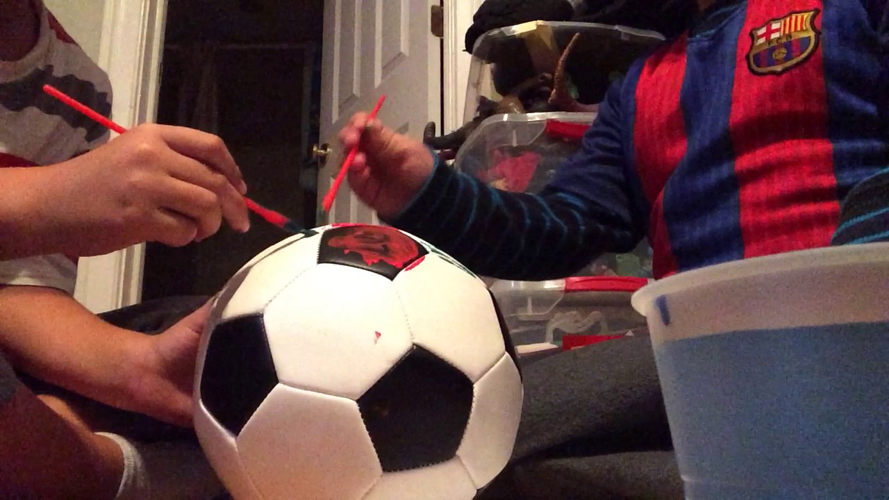1280x720 Painting A Soccer Ball - Soccer Ball Painting