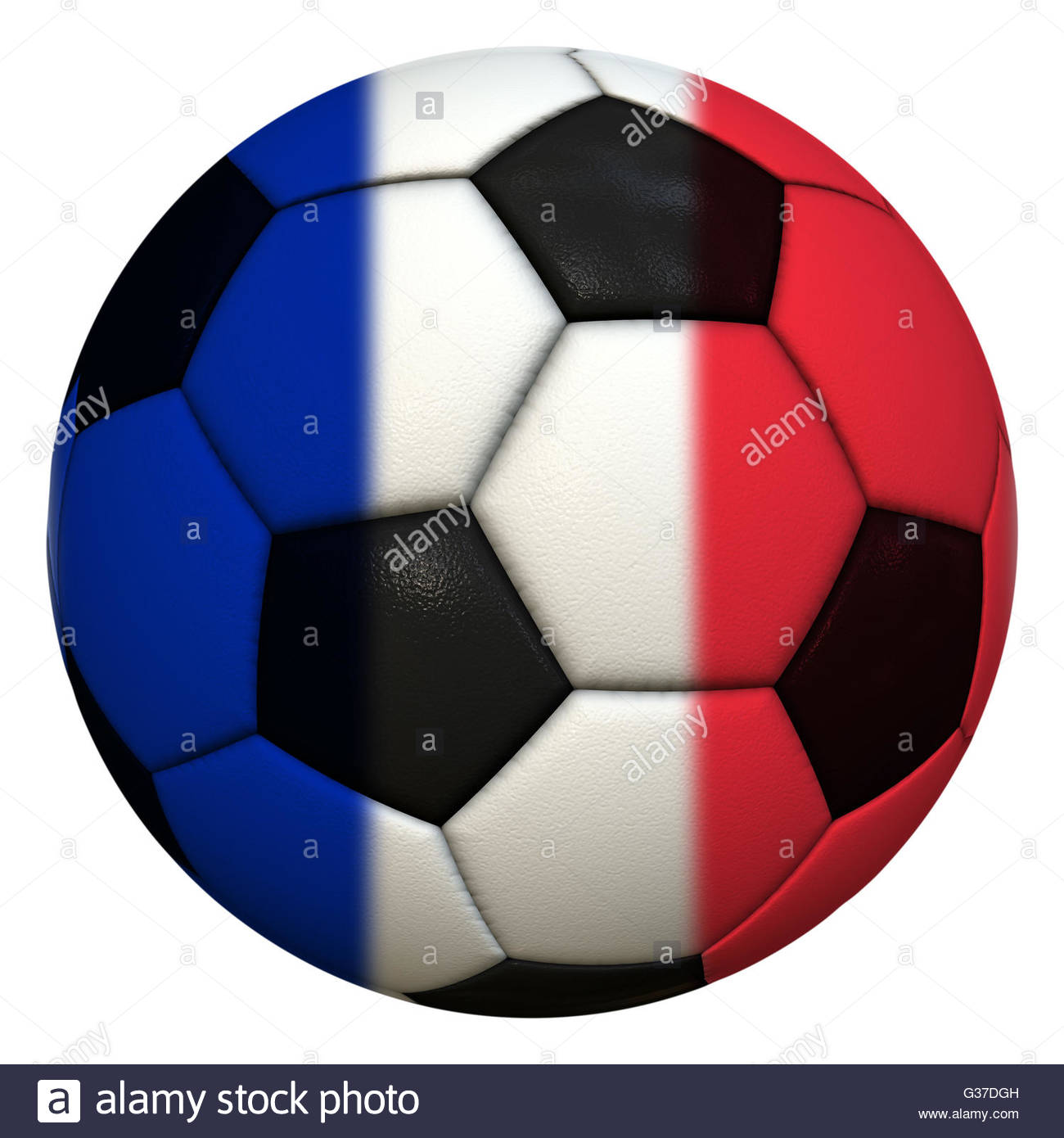 1300x1390 Soccer Ball With French Painting Stock Photo 105270497 - Soccer Ball Painting