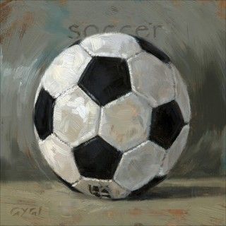 320x320 Amberton Publishing Soccer Ball' Canvas Art - Soccer Ball Painting