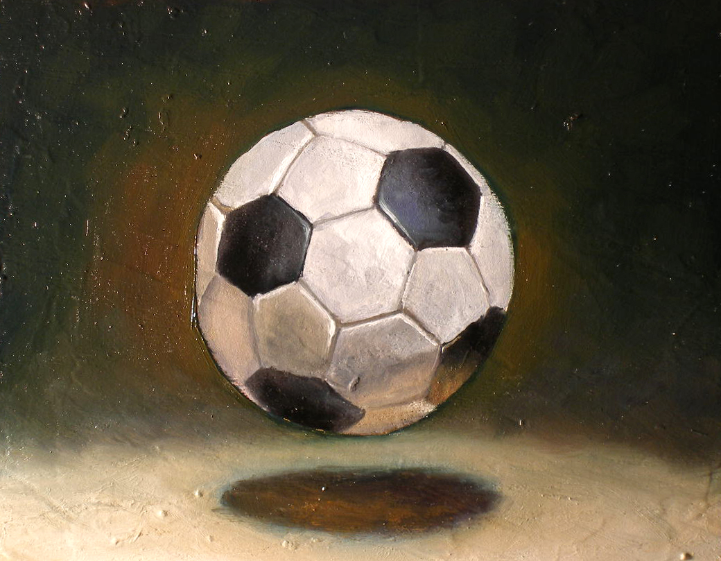 1040x809 Seven Players In The Art Collecting Game - Soccer Canvas Painting