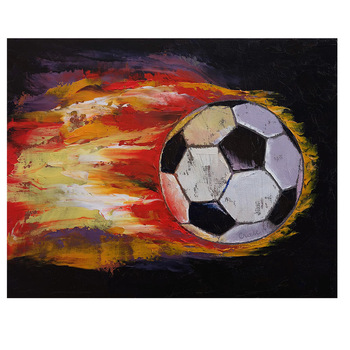 350x350 Abstract Handmade Soccer Ball Wall Art Decor Canvas Painting - Soccer Canvas Painting