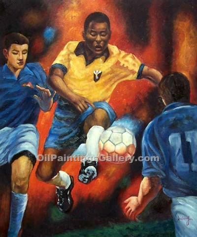 400x481 Soccer (Painting Id Ge 2342 A) - Soccer Painting