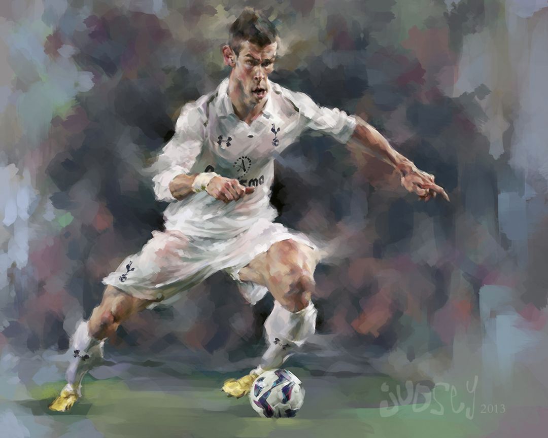 1080x864 This Is A Digital Portrait Caricature Painting Of Football - Soccer Player Painting