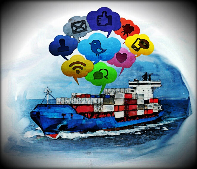 661x570 Is Social Media A Good Thing For Seafarers Officer Of The Watch - Social Media Painting