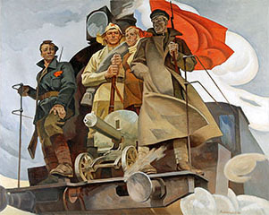 301x240 Socialist Realism Red Art Galleries - Social Realism Painting
