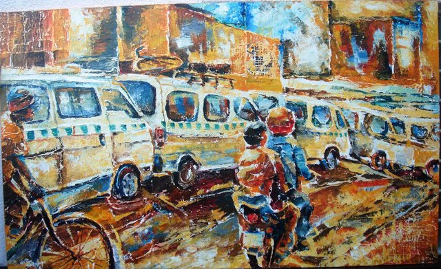 640x391 Artist Notes (Social) Realism Rwanda Art - Social Realism Painting