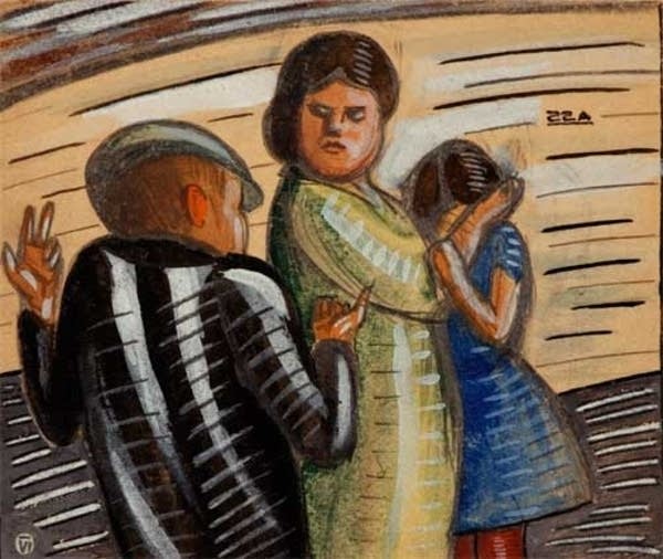 600x506 Socialist Realist And Nonconformist Art Collide In Minneapolis - Social Realism Painting