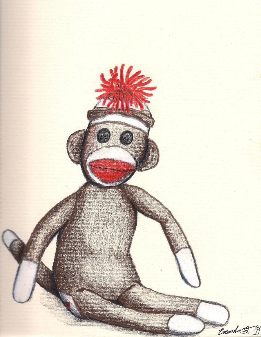 900x1164 Sock Monkeys Rick The Sock Monkey By ~ Brendancf Sock Monkeys - Sock Monkey Painting