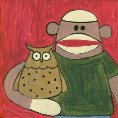 400x400 Clubhouseb Mini Art Gallery Sock Monkey Paintings! - Sock Monkey Painting