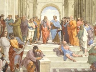 334x250 Plato - Socrates And Plato Painting