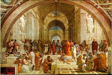 448x300 Socrates In A New Light - Socrates And Plato Painting