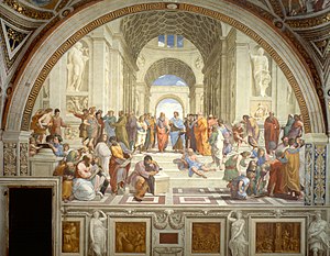300x233 The School Of Athens - Socrates And Plato Painting