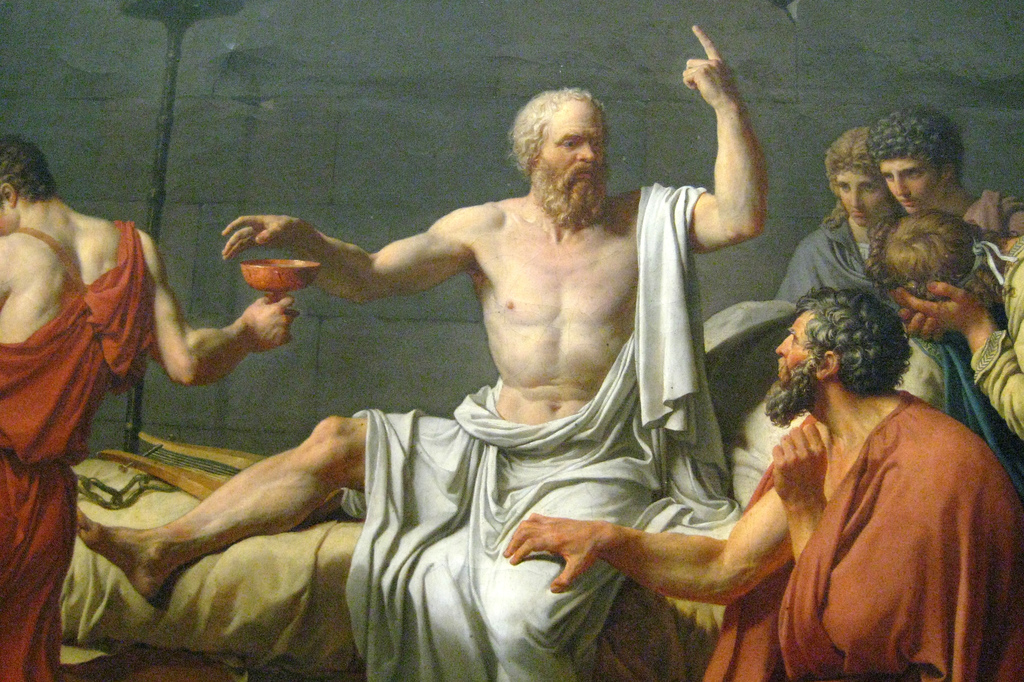 1024x682 Nyc - Socrates Drinking Hemlock Painting