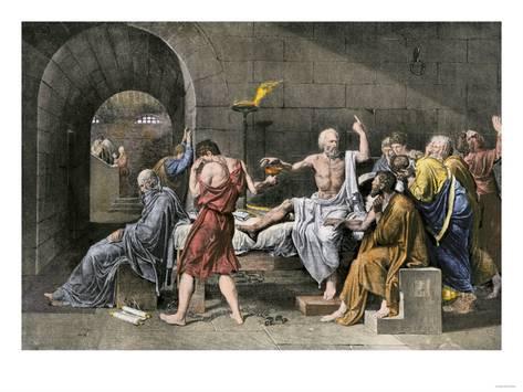 473x355 Suicide Of Socrates By Drinking Poisonous Hemlock, Ancient Greece - Socrates Drinking Hemlock Painting