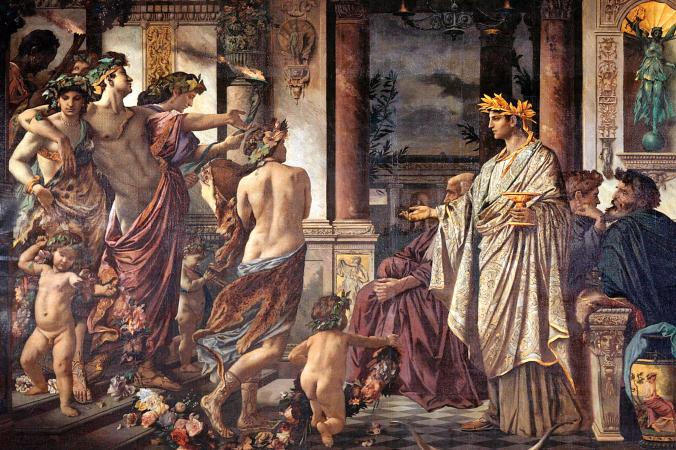 676x450 Wine, Women, And Wisdom The Symposia Of Ancient Greece - Socrates Drinking Hemlock Painting