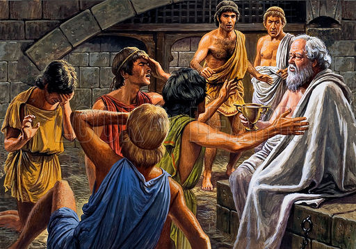 512x359 Historical Articles And Illustrations Blog Archive Plato - Socrates Drinking Hemlock Painting