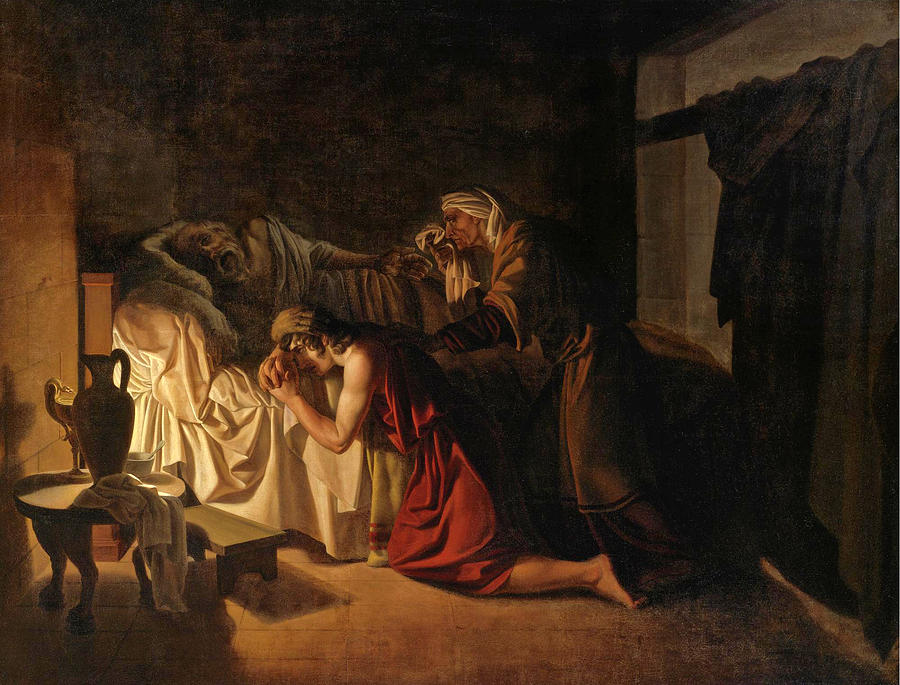 900x685 The Death Of Socrates Painting By Jean Jacques Augustin Raymond Aubert - Socrates Painting