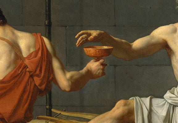 577x400 The Death Of Socrates Jacques Louis David 31.45 Work Of Art - Socrates Painting