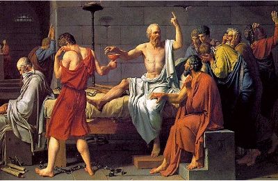 400x260 This Painting Is Called The Death Of Socrates By Jacques Louis - Socrates Painting
