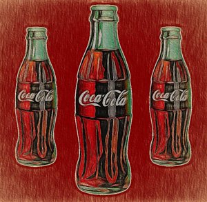 300x293 Soda Paintings Fine Art America - Soda Bottle Painting