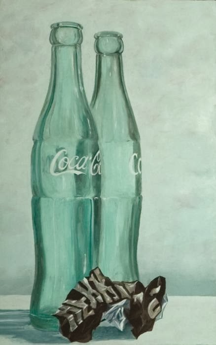 438x700 Uwf Painting Ipainting For Non Majors Contemporary Still Life - Soda Bottle Painting