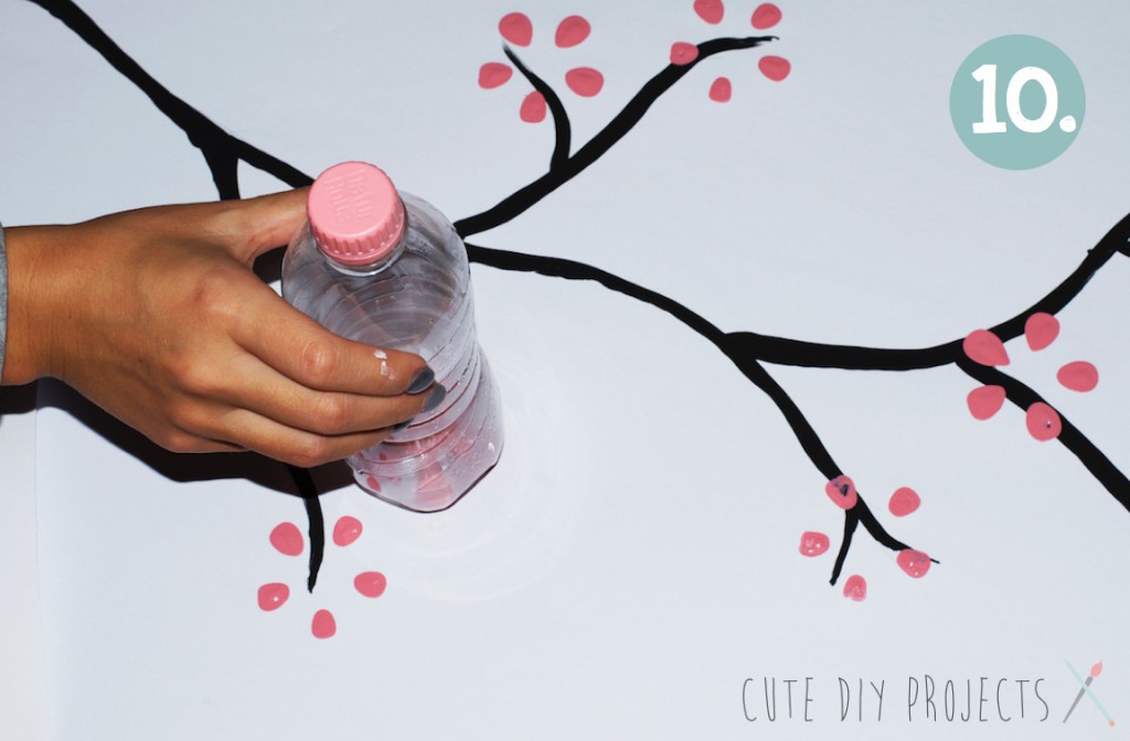 1024x672 Cherry Blossom Art From Soda Bottle In 11 Easy Steps Cute Diy - Soda Bottle Painting