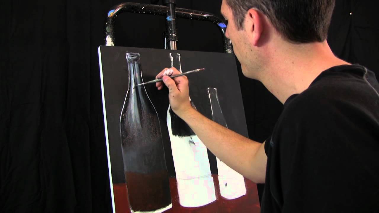 1280x720 Oil And Acrylic Soda Bottles Painting In Progress By Tim Gagnon - Soda Painting
