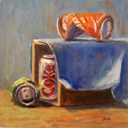 425x425 Painting Onto Coke Cans - Soda Painting
