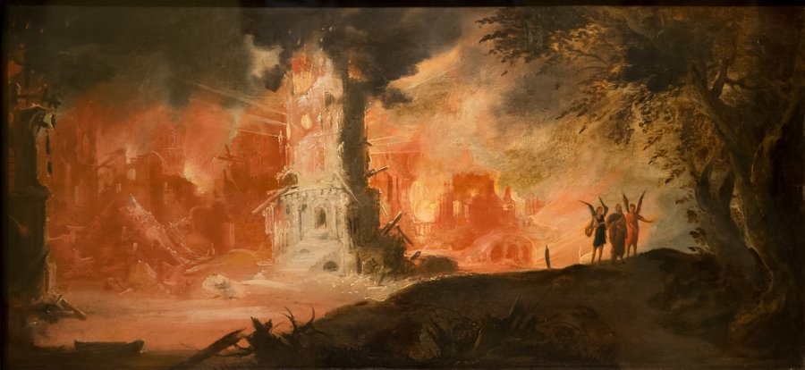 900x414 The Destruction Of Sodom And Gomorrah Living Gospel Daily - Sodom And Gomorrah Painting
