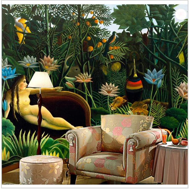 800x800 Beibehang Painting Sofa Bedroom Wallpaper Backdrop Of Tropical - Sofa Size Painting