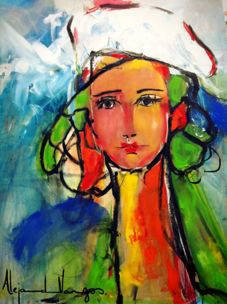 770x1031 Saatchi Art Sofia Painting By Alejandra Vargas - Sofia Painting