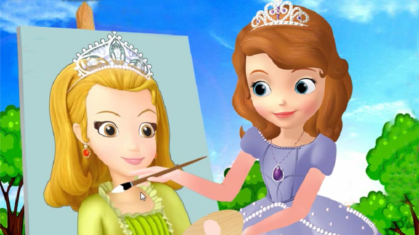 1429x803 Sofia The First Painting Amber Amp Sofia's Face Painting Comp...