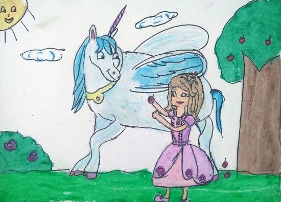 550x395 Sofia The First Painting By Ananya Satish Pisharody - Sofia The First Painting