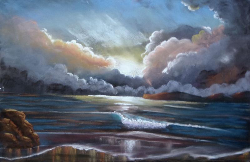 800x518 My First Soft Pastels Painting Ever - Soft Pastel Painting