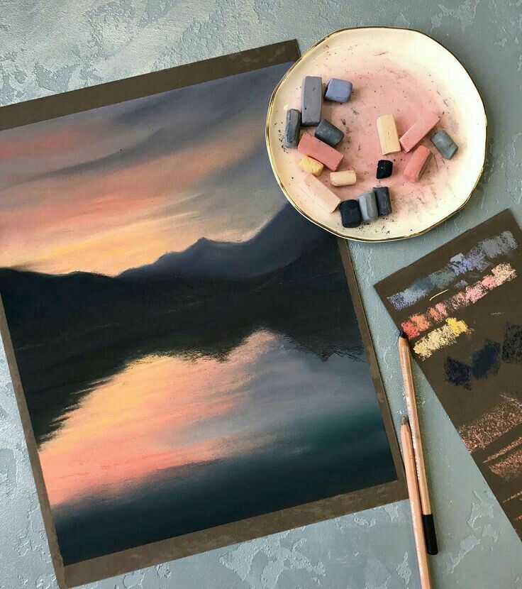 736x830 Pin By Heather Wylie On Art Black, Drawings And Artsy - Soft Pastel Painting