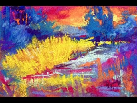 480x360 Soft Pastel Painting Demonstration Evening Game Of Shadows - Soft Pastel Painting