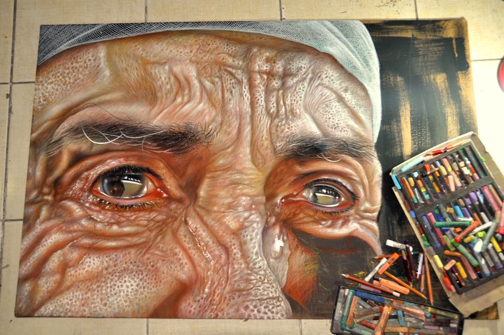 1024x680 Soft Pastel Mustafa Yuce (Mustafa - Soft Pastel Painting