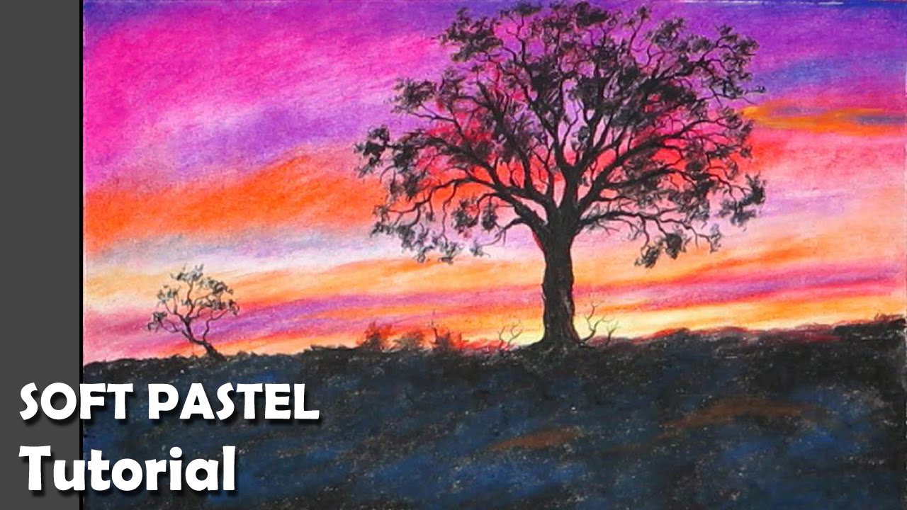 1280x720 How To Paint Sunset With Soft Pastels - Soft Pastel Painting