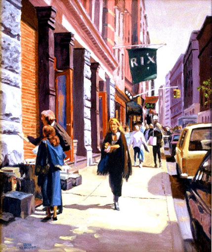 429x510 Ruth Newquist, Oil Painting From Soho, New York, Books For Sale - Soho Painting