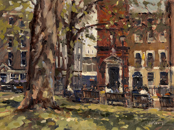 600x446 Soho Square Plein Air Landscape Paintings John Walsom Gallery - Soho Painting