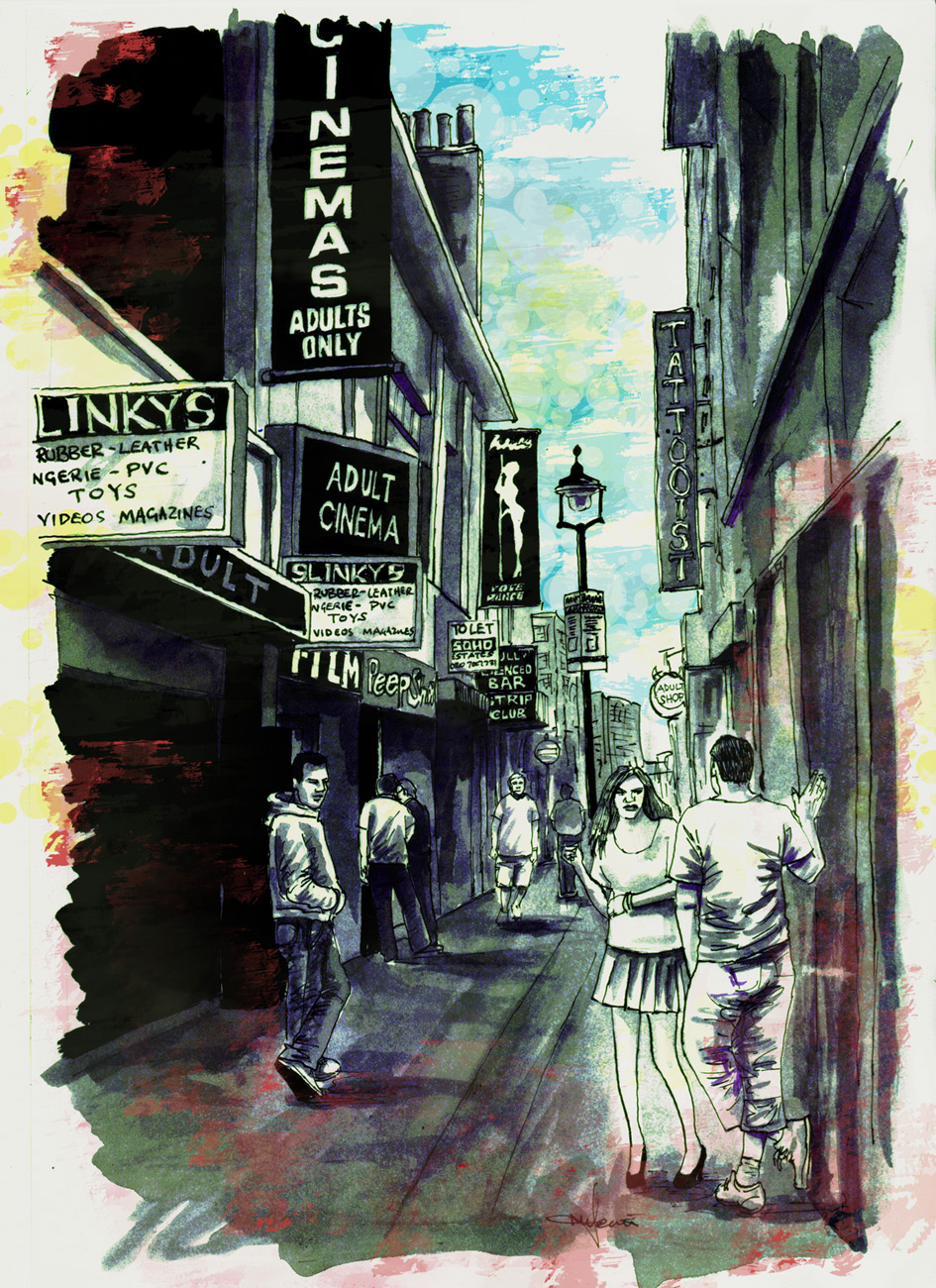 945x1300 Walker's Court, Soho Martinsdoodles's Blog - Soho Painting