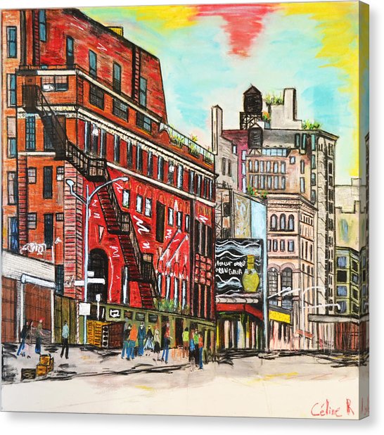 546x618 New York Soho Painting By Rubino Celine - Soho Painting