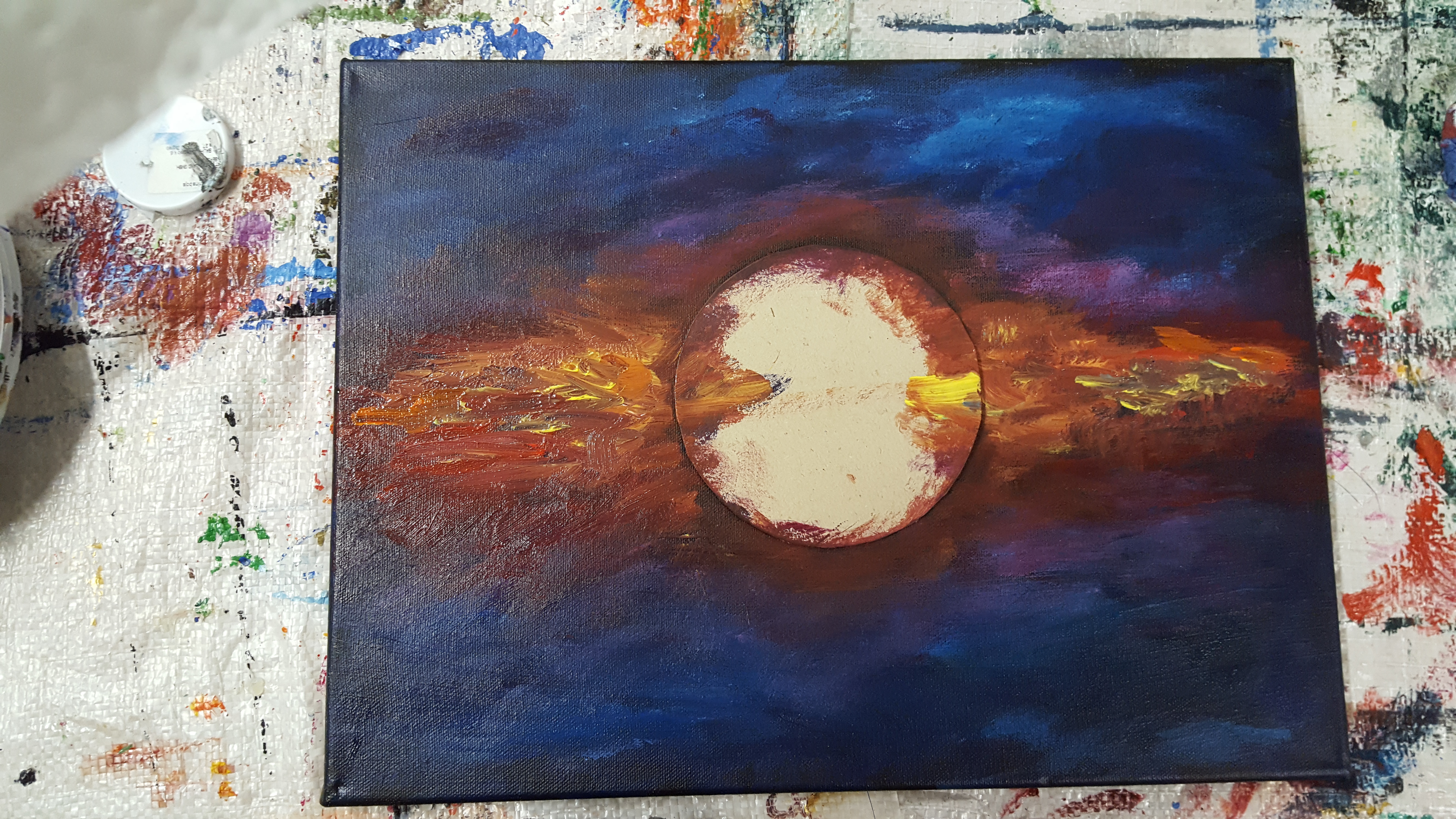 Solar Eclipse Painting at PaintingValley.com | Explore collection of ...