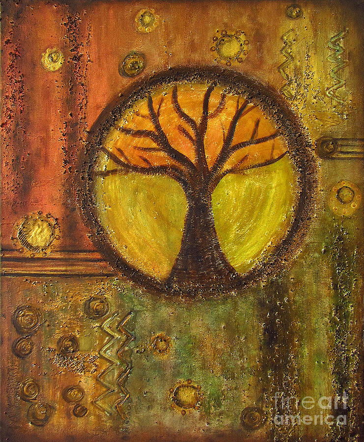 741x900 Multiple Solar System Painting By Rosemary Lim - Solar Painting