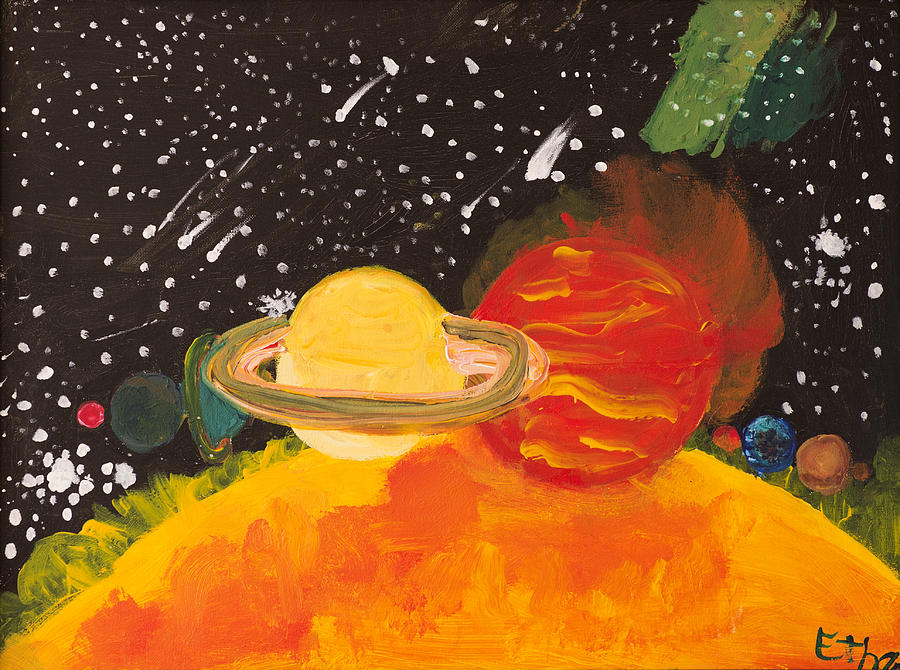 900x670 Solar System Painting By Ethan Altshuler - Solar Painting