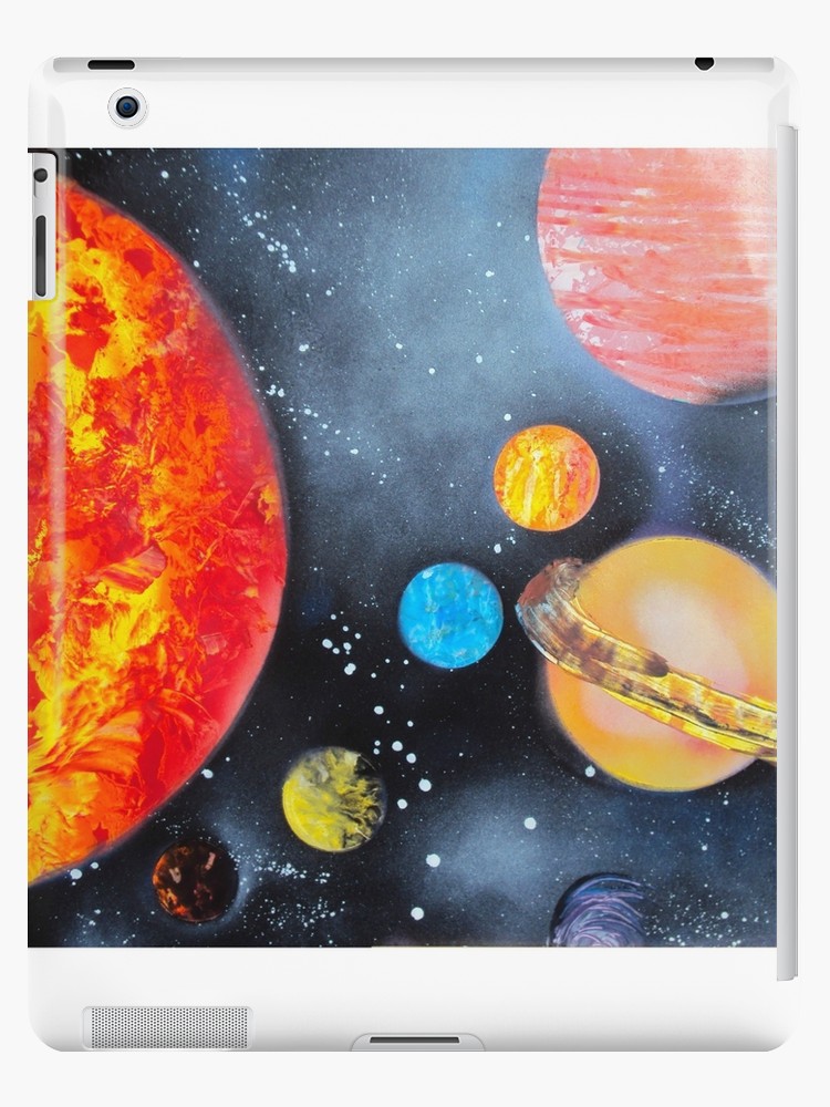 750x1000 Spray Paint Art Solar System Ipad Cases Amp Skins By Arniesart - Solar System Painting