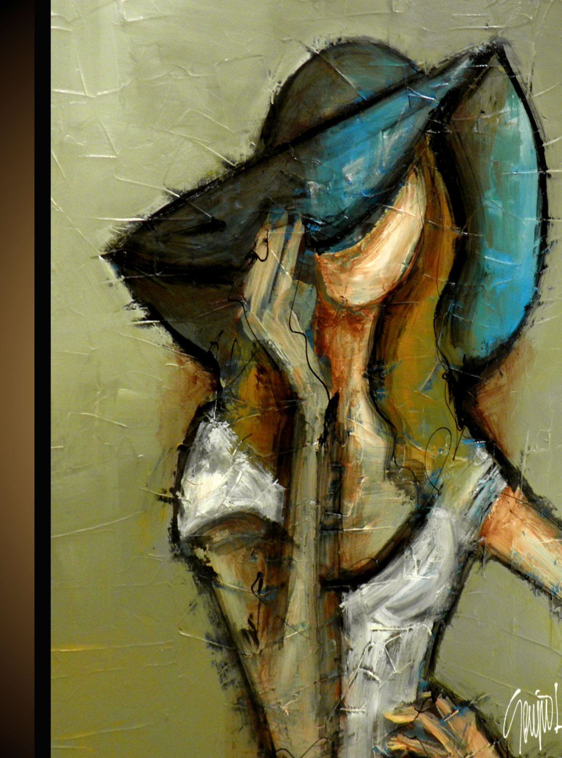 1112x1500 Pintura Original Hecha A Pedido Por S.lazo Tiempo A Solas 30 X 40 - Solas Painting