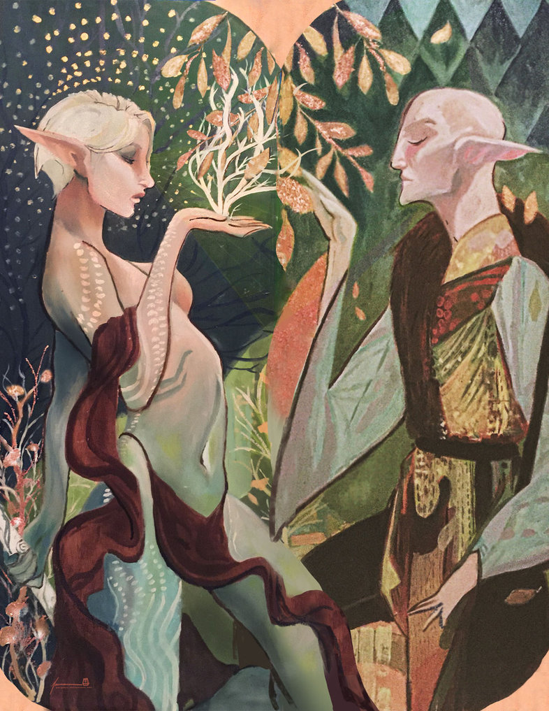 786x1017 Solas And Alana By Pbtgoart - Solas Painting