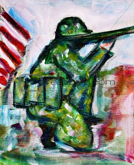 275x340 Image 859938 Soldier Painting From Crestock Stock Photos - Soldier Painting