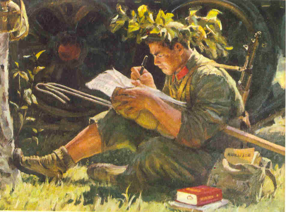 952x705 Paintings By Workers, Peasants And Soldiers - Soldier Painting